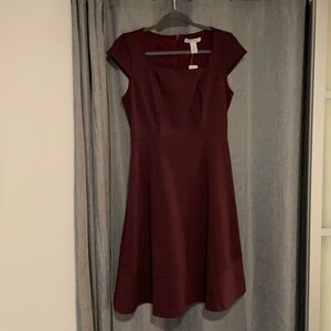 White House black market burgundy dress